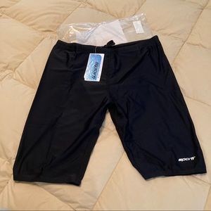 Sporti Solid Compression Jammer Swimsuit Size 32